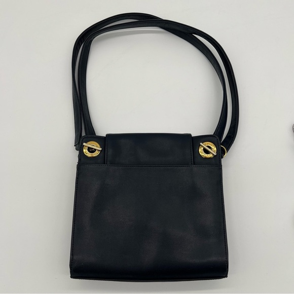 Vintage Liz Claiborne Purse Navy with Gold Hardware - Picture 6 of 9